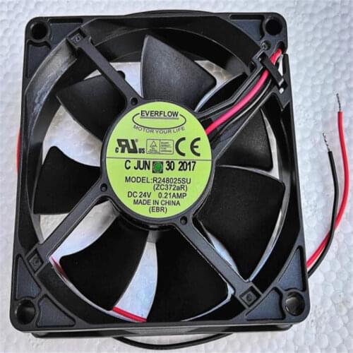 8025 8CM R248025SU 24V 0.21A 2-wire Hydraulic Cooling Fan