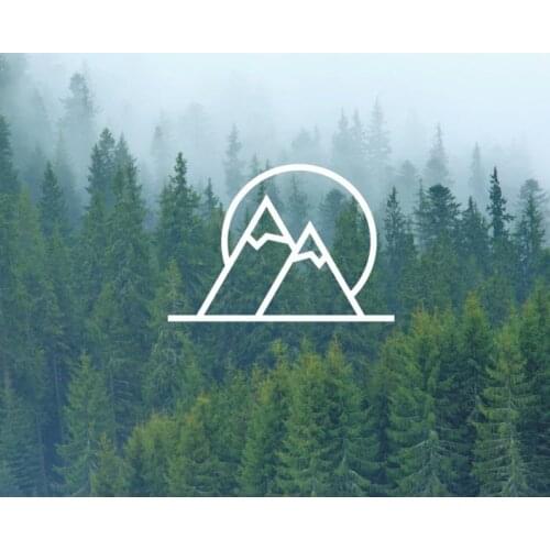 Free Shipping Mountains Car Decal Decoration Sticker For Car Side Mirror Rearview Diy Your Own Personalized Car