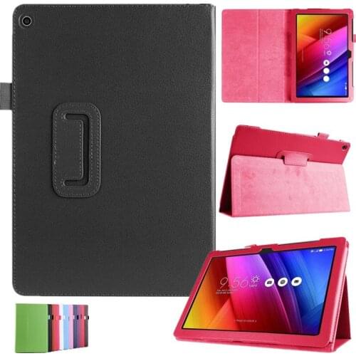 For Asus Zenpad 10 Z300C 10.1 Case Litchi PU Leather Stand Tablet Cover For Asus Z300CG Protective Plate Slim Light 9 Colors