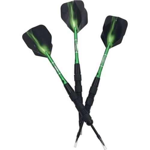 Darts High-quality 3Pcs/set Steel Pointed Darts Professional 20g Indoor Sports Entertainment Dart Green Shafts Flight