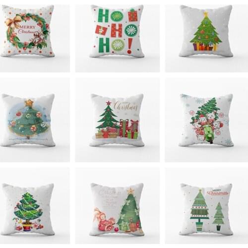 GY0812-1 Christmas Cushion Case (No filling)Polyester Home Decor Bedroom Decorative Sofa Car Throw Pillows
