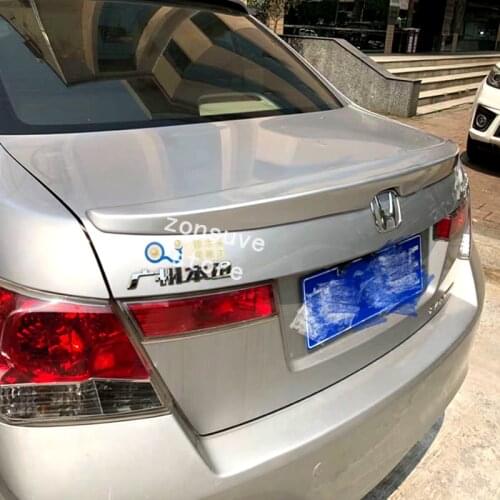 Use For Honda Accord 8th Sedan 2008--2013 Year Spoiler ABS Plastic Carbon Fiber Look Rear Trunk Wing Car Body Kit Accessories