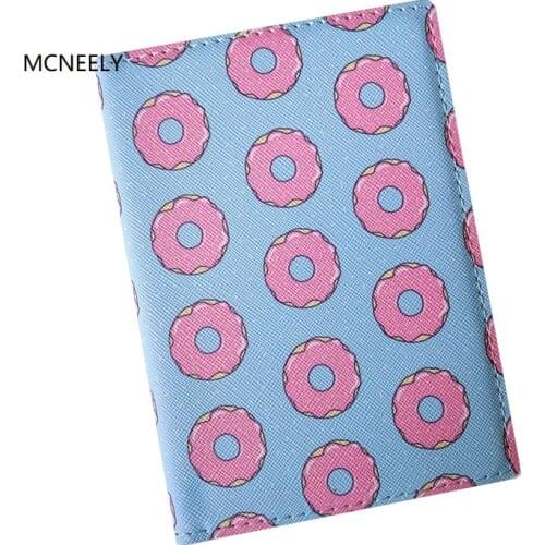 Cookies Pattern Girls Travel Passport Cover Wallet Unisex Business Credit Card Air Ticket Wallet Organizer Drop Shipping