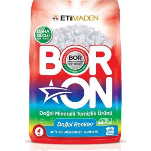 Boron Powder Laundry Detergent Natural Mineral Natural Colors 26 Wash 4 KG