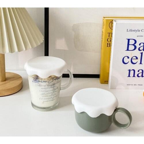 Snow Shape Food Grade Soft Silicone Cup Lid Cute Dust Mug Cup Cover Spill-proof Cap Nozzle Water Cup Mouth cover