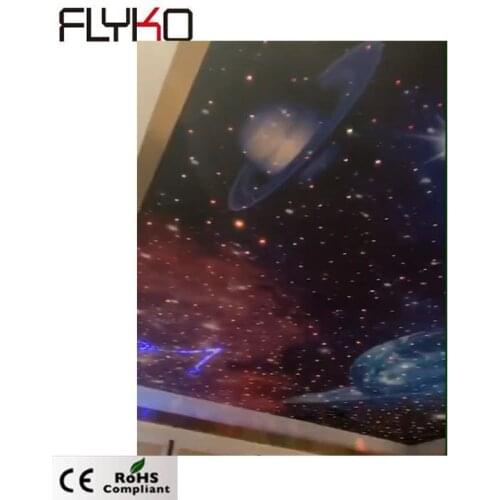 New Product LED Fiber Optic Ceiling Star light Inkjet Printing Light Magnet Installation