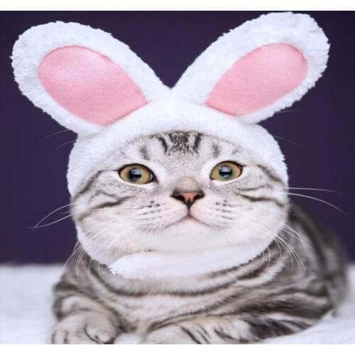 New Style Cute Rabbit Ear Shape Headgear Hat Dog Teddy Bichon Cat Cosplay Pet Headdress Party Birthday Supplies Decor