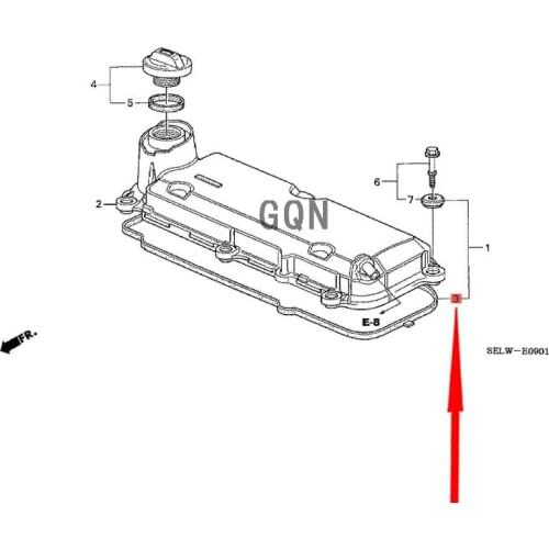Valve cover gasket 2018-Hon daC ITY FIT Cylinder head cover gasket Engine gasket Cylinder head gasket rubber ring