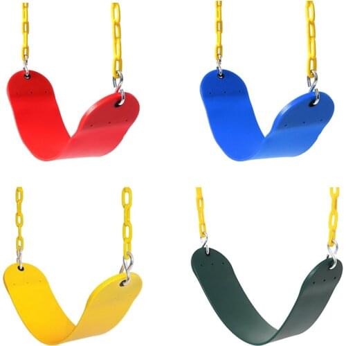 EVA Swing Seat with 66inch Plastic Coated Chain 220lbs Load for Kids Outdoor Activities