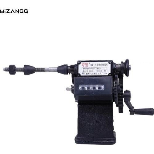 Hand Crank Electric Electronic Counting Winding Machine Home Stranded Wire Count Cast Iron Body Plastic Mechanical Counter