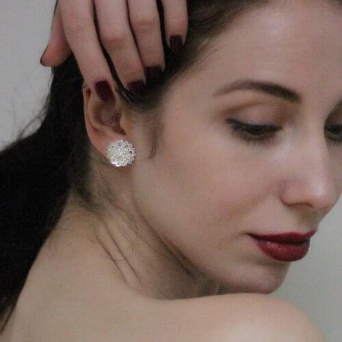 Flower 999 Sterling Silver Stud Earrings For Women 2020 Earring Small Studs Vintage Handmade Luxury Jewelry Ethnic Miao Silver