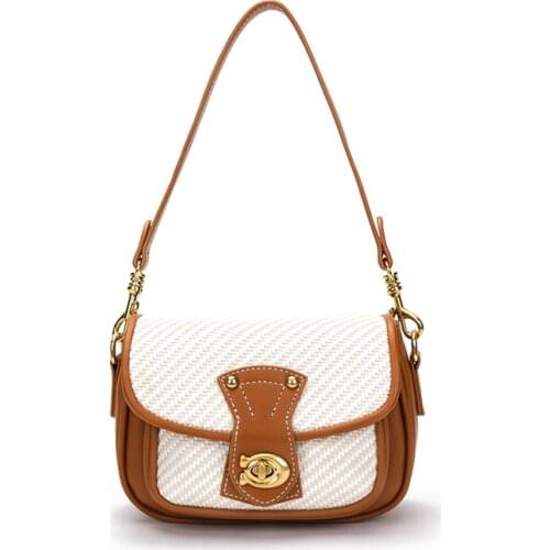 Crossbody bag bolsos moda 2021 woven stitching pu crossbody fashion crossbody bag