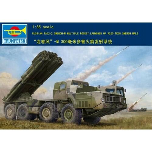 Trumpeter 01020 1/35 Russian 9A52-2 Smerch-M Multiple Rocket Launchermodel kit