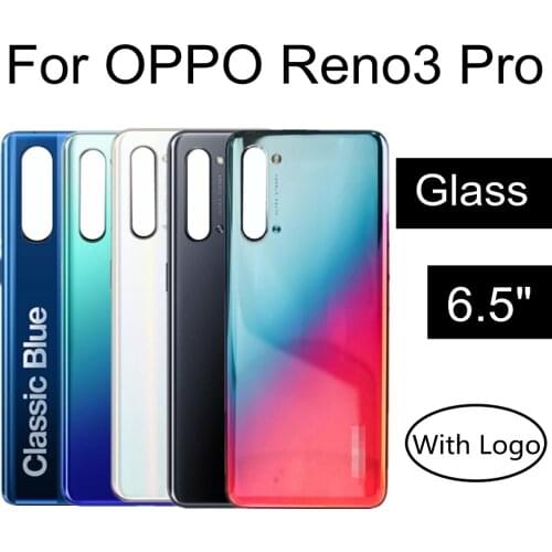 For OPPO Reno3 Pro Battery Back Rear Cover Door Housing Battery Back Cover Replacement