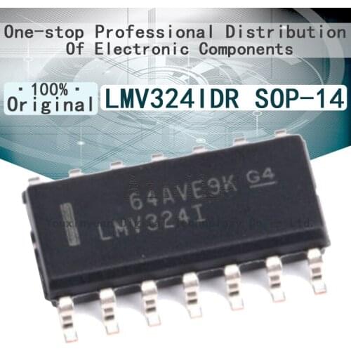 10/Pcs New Original LMV324I LMV324IDR LMV324 SOP-14 Chip operational amplifier IC SOIC-14