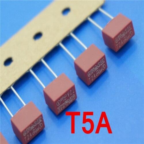 1000 pcs/lot) T5A 250V TE5 Slow Blow Subminiature Fuse, UL VDE RoHS Approved, 5A, 5Amp