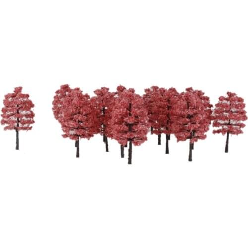 20PCS Model Tree Layout Street Train Railway Park Landscape Scene 1:100