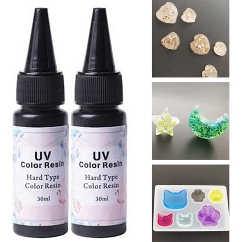 30ml Hard Type UV Resin Hard Glue Ultraviolet Transparent LED DIY Tools for Fashion elegant Jewelry Vintage Hard Type UV Resin