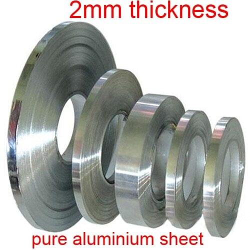 2mm thickness aluminium tape Aluminium strip al strip rolling Pure aluminum belt aluminum foil 1060 sheet Flat Bar