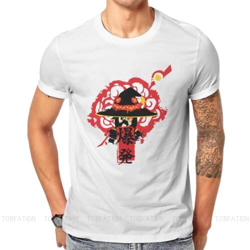 EXPLOSION MAGIC Hipster TShirts KonoSuba Gods Blessing Aqua Darkness Anime Male Harajuku Streetwear T Shirt O Neck Oversized