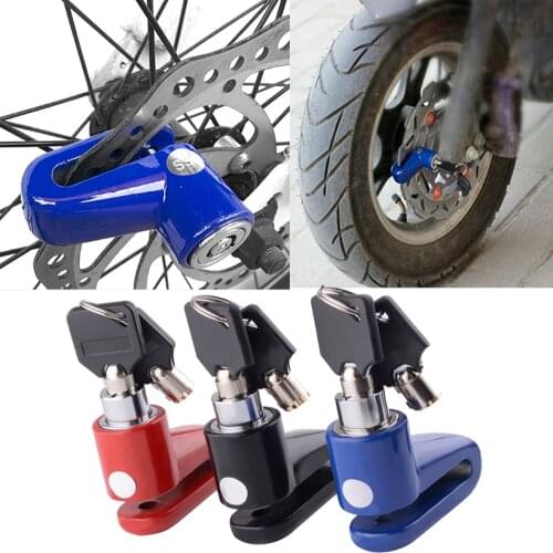 Mini Strong Anti Theft Locks for Motorcycle Mountain Bike Security Disc Brake Lock for Bicycle Electric Vehicles Accessories