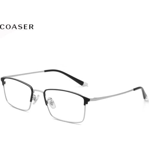 HOT Fashion Titanium Glasses Frame Men Eyeglasses Frames Super Lighter Vintage Business Myopia Optical Prescription Eyewear
