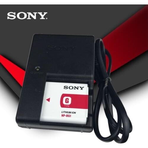 1pc/lot Sony Original NP-BG1 NP BG1 NPBG1 FG1 DSC W120 W125 W130 W150 W170 W200 W210 W220 W230 W290 T20 T100 HX30 + Charger
