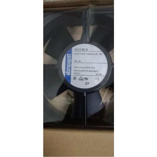 4312MLS Original Genuine 12.5vdc 2.1w 12CM axial Flow Fan 6 Month Warranty Good Quality 3 wire leading out