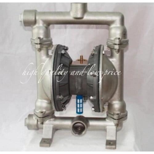 QBY-25 Natural Colour 304 stainless steel pneumatic diaphragm pump with F46 diaphragm