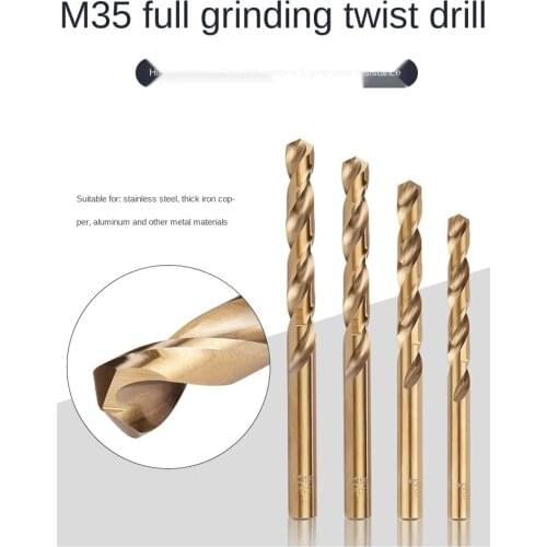 Auger Bit Perforated Steel Ultra-Hard Stainless Steel Alloy Drill Lengthened Set Rotating Handdrill 4.2 Cobalt-Containing Small