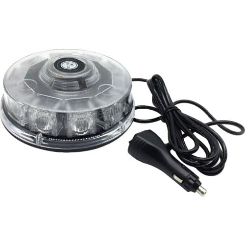 LED Waterproof Red Yellow Blue DC12V Car Truck Police Strobe Warning light Magnetic Mounted Flashing Emergency lights Beacon