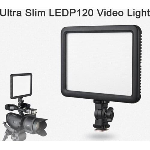 Godox 120C Ultra Slim White Led Light with Lithium battery Photographic Lamp 3300K~5600K for Nikon Canon Camera DVR