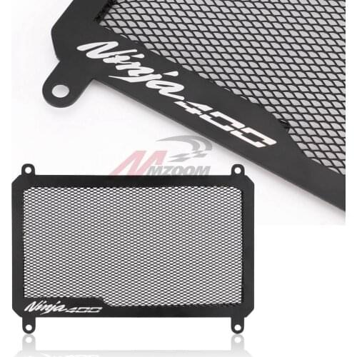 For ninja 400 Motorcycle Radiator Guard Grille Protector Radiator Shield For kawasaki ninja 400 z400 aluminum Oil Cooler Cover