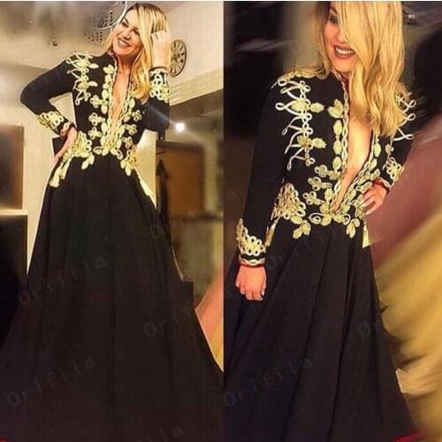 Vestidos De Novia Kosovo Albanian Caftan Evening Dresses 2021 Long Sleeves Applique Robe De Soirée De Mariage Prom Gowns