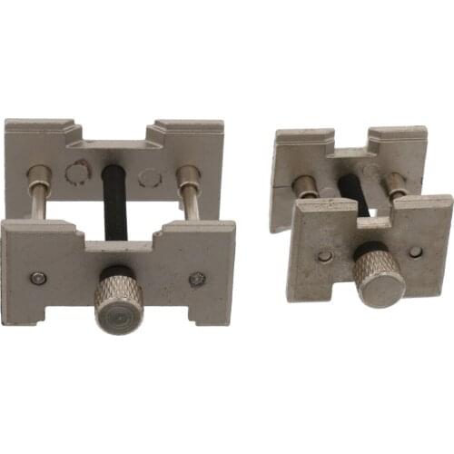 1 Pair Steel Metal Watch Movement Case Holder Opener Repair Tool Silver