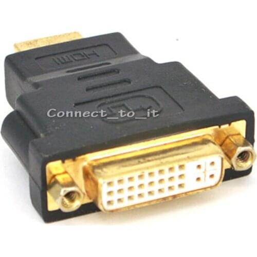 10 Pieces DVI Female to HDMI Male adapter Converter Support 1080P for HDTV Plasma DVD Projector