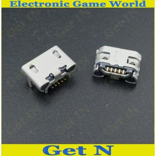 100pcs/lot Micro 5pin usb connector charging connector Type B connector DIP four feet for repair mobile phone
