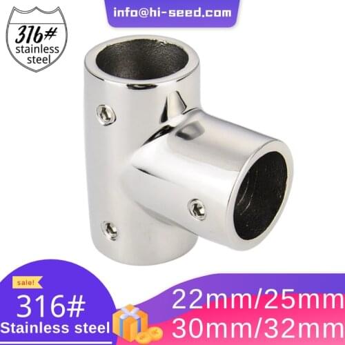 OEM ODM Custom stainless steel 3 way elbow pipe rail tee joint tube fitting
