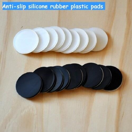 30mm Anti-slip silicone dash-proof rubber plastic furniture feet pads 3M self adhesive non-slip mat for furniture shock-proof