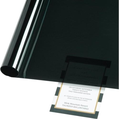 5% VLT Dark Black 75CM x 3M Car Rear Window Solar Protection Foils Auto Sunroof Side Window Tint House Commercial Glass Film