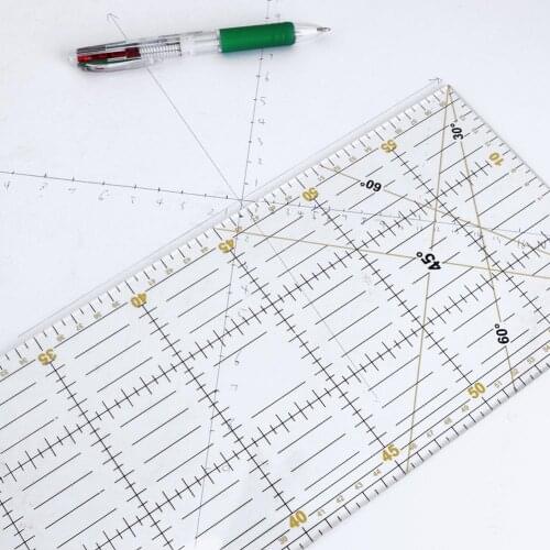 15*60cm Patchwork Ruler DIY Transparent Acrylic Cloth Rulers Handmade Quilting Ruler Seam Sewing Patchwork Drawing Rulers