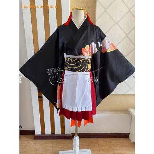 Anime Demon Slayer Cosplay Kochou Shinobu Kamado Nezuko Kanroji Mitsuri Tsuyuri Kanawo Kibutsuji Muzan Maid Dress 2021 New