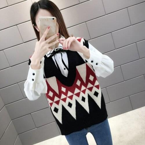 15476 color supplement 6 rooms, 2 rows, 5 middle] actual photo of new diamond color matching vest, V-neck clip 39