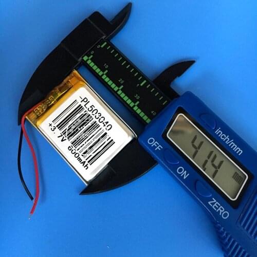 3.7V polymer lithium battery, 503040 600mAh MP3 MP4 navigator, electronic dog plug-in sound box Rechargeable Li-ion Cell