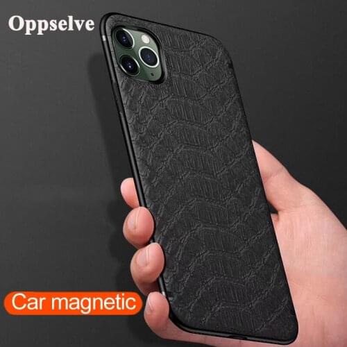 Magnetic Case For iPhone 11 12 Pro Max X XS 8 7 6S Plus Built-in Magnet Plate Soft TPU Case For iPhone 11 Pro Max SE 2020 Cover