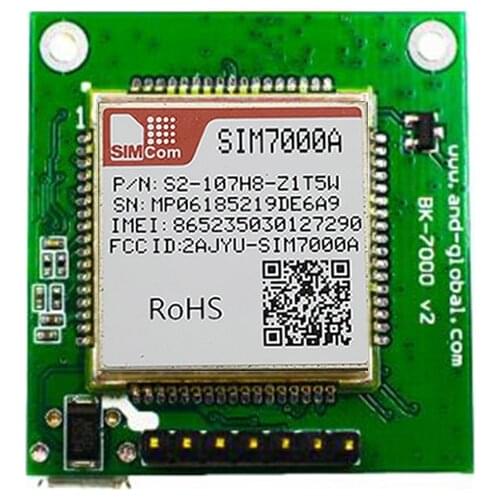 SIMCOM Mobile NB-IoT Modules SIM7000A Kit LTE CAT-M1 American Mexico AT&T breakout board,B2/B4/B12/B13 NB IOT Testing board