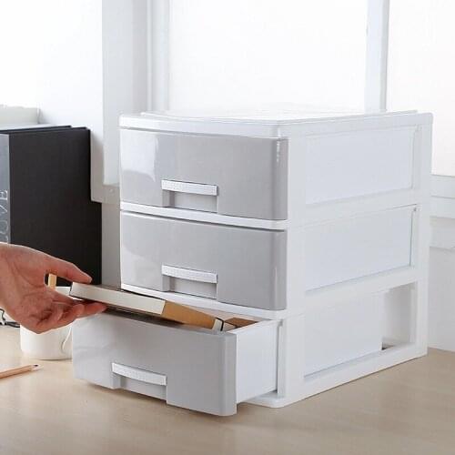 Office Desk Plastic Drawer Storage Box Bedroom Closet Clothing Storage File Debris Finishing Storage Box