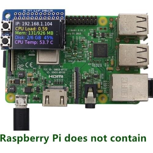 Mini Pi TFT 1.14inch 135x240 Color TFT Module Add-on for Raspberry Pi