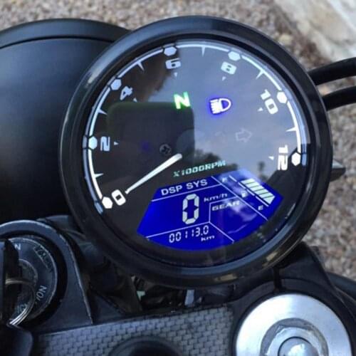 85% Hot Sales Modified Gauge LED Oil Meter LCD Motorcycle Screen Speedometer Tachometer Odometer for 12V Motorcycles