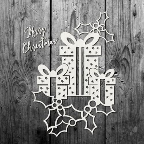 Christmas Gift Metal Cutting Dies Scrapbooking For Card Making Embossing Cuts Paper Craft Album Stencil New 2021 For Dies